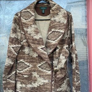Ralph Lauren southwestern print Brown Patterned Women's Jacket